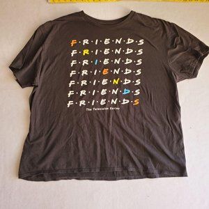 Friends black 2XL (50/52) short sleeve shirt